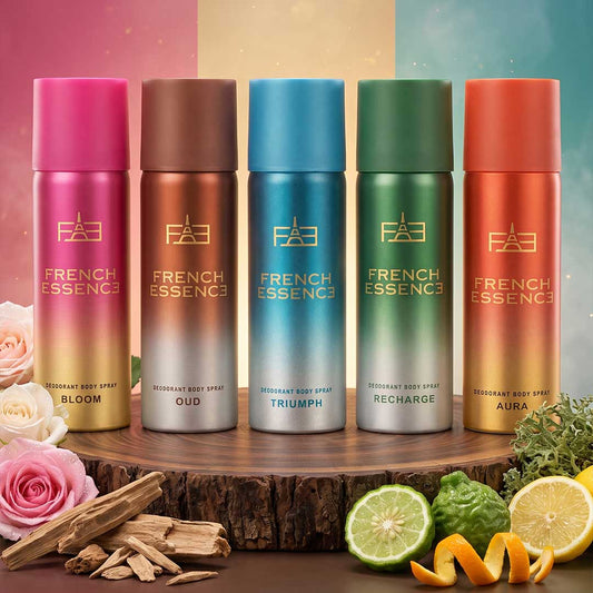 MINI Luxury Deo Combo Pack - Recharge, Oud, Aura, Bloom & Triumph | 50ml x 5