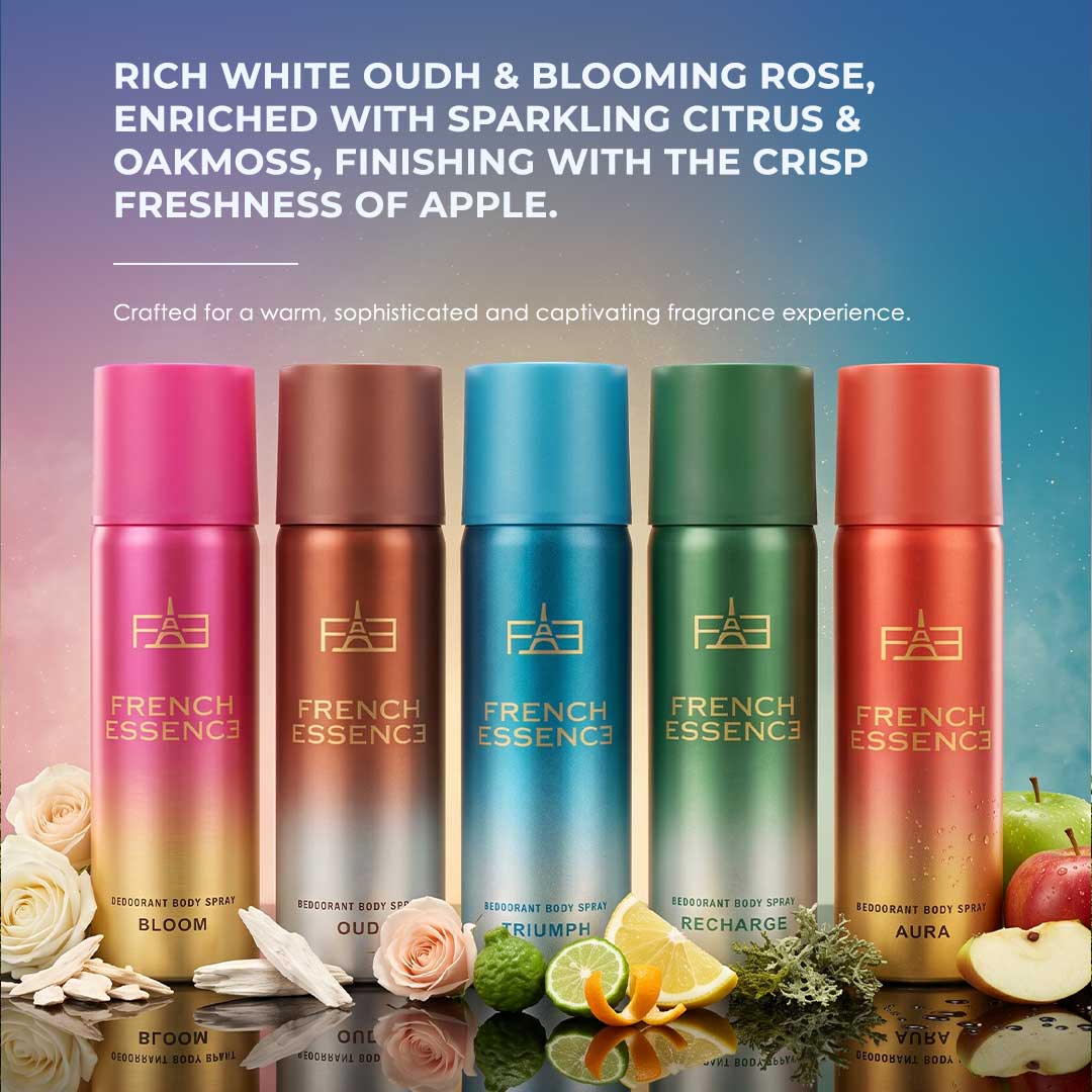 MINI Luxury Deo Combo Pack - Recharge, Oud, Aura, Bloom & Triumph | 50ml x 5