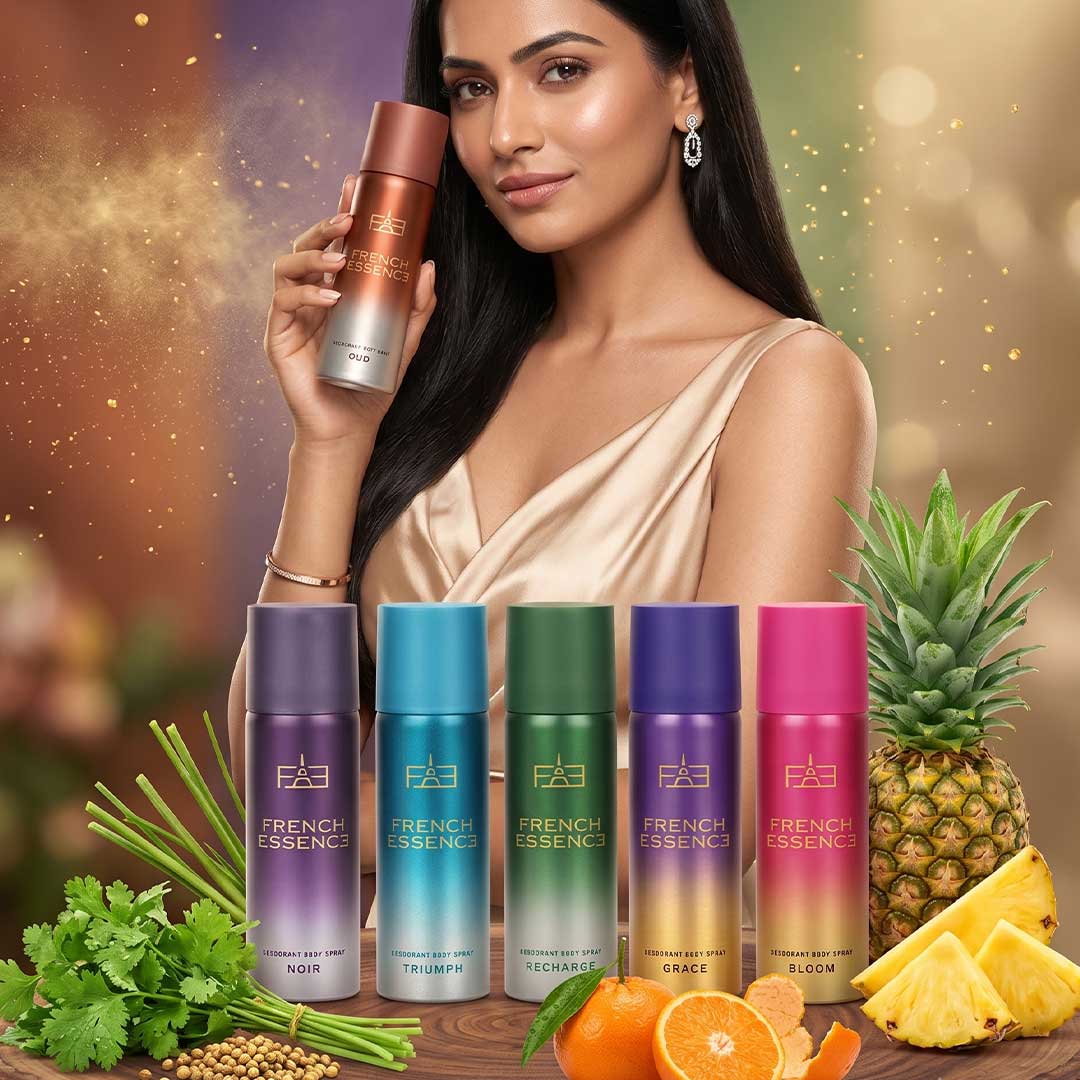 Unisex MINI Deodorant Body Spray Combo Pack 50ML Each (Pack of 6)