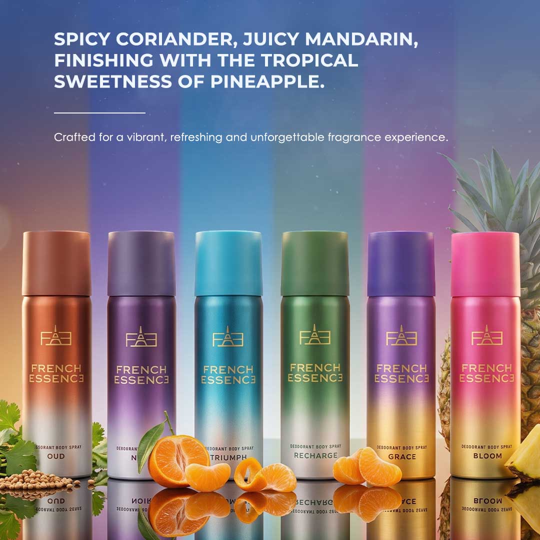 Unisex MINI Deodorant Body Spray Combo Pack 50ML Each (Pack of 6)
