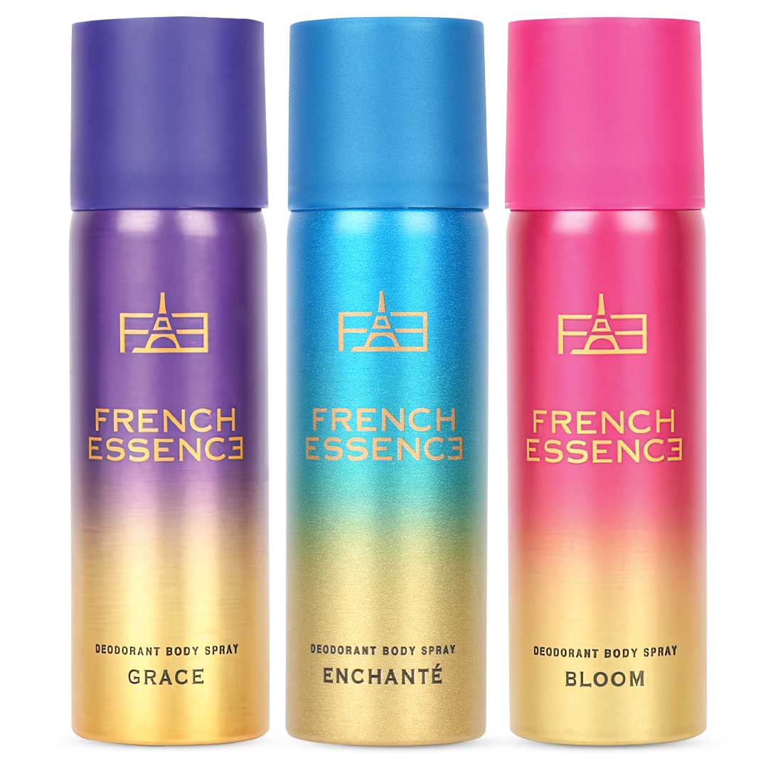 Women MINI Deodorant Body Spray Combo Pack 50ML Each (Pack of 3)