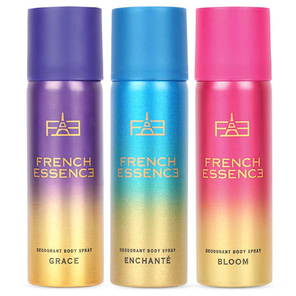 Women MINI Deodorant Body Spray Combo Pack 50ML Each (Pack of 3)