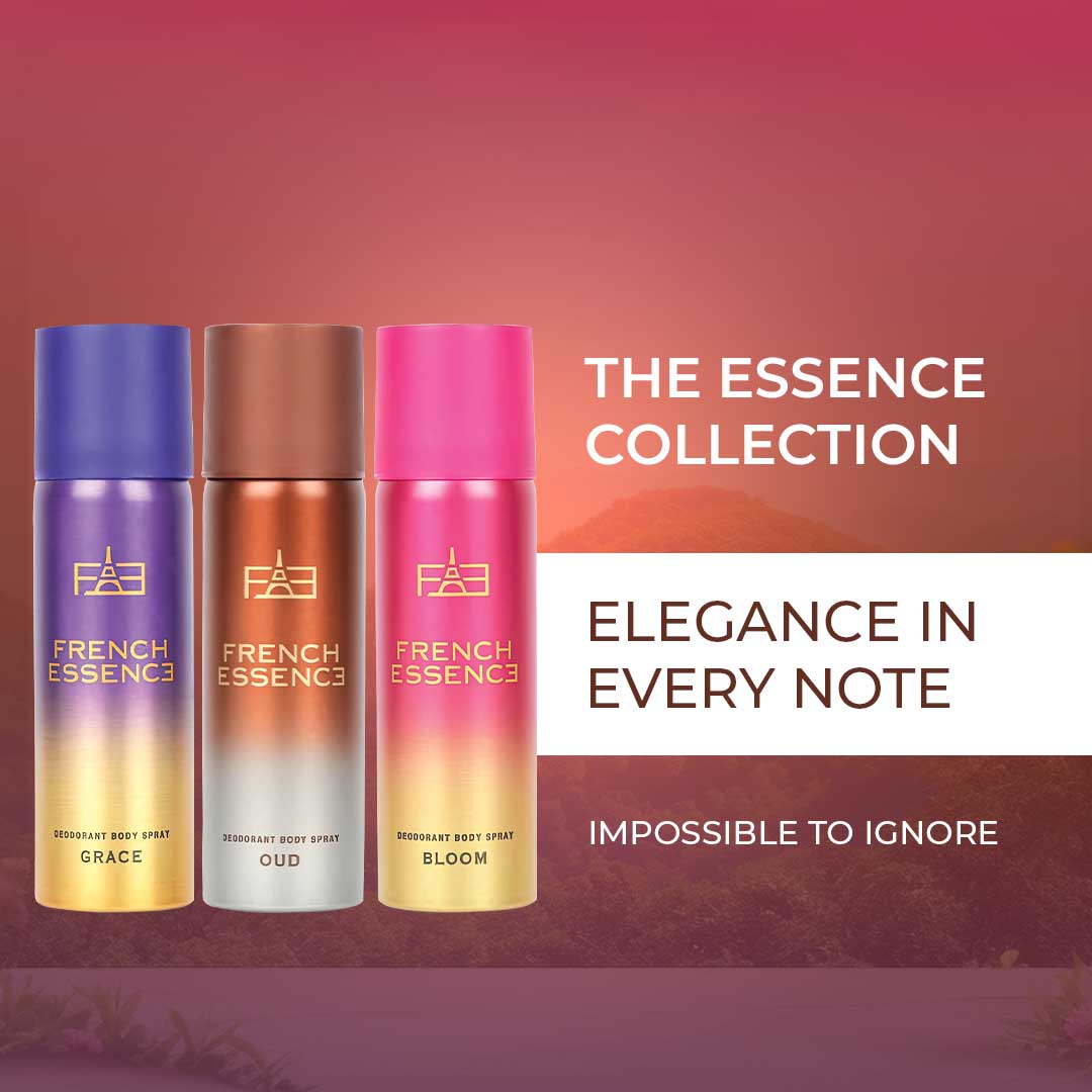 Set of 3 MINI Deodorant Body Spray 50ml Each - Bloom + Oud + Grace