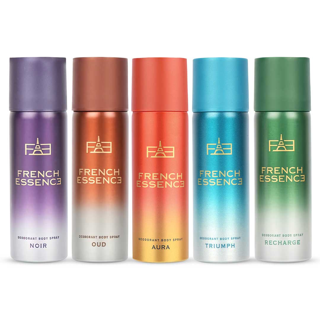 MINI Luxury Deodorant Combo Pack | Recharge, Oud, Aura, Noir & Triumph 50ml x 5