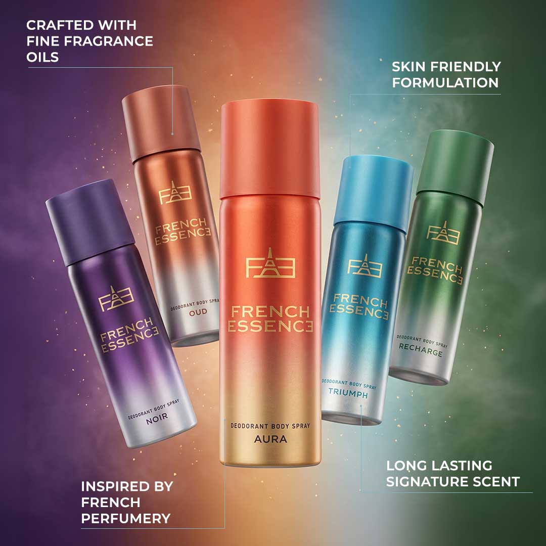 MINI Luxury Deodorant Combo Pack | Recharge, Oud, Aura, Noir & Triumph 50ml x 5