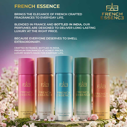MINI Luxury Deodorant Combo Pack | Recharge, Oud, Aura, Noir & Triumph 50ml x 5