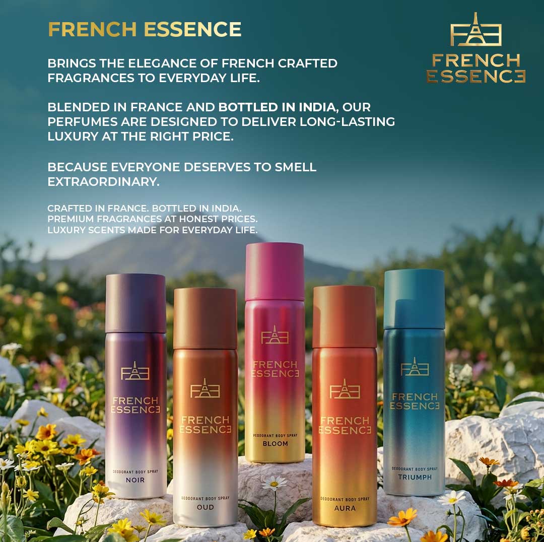MINI Combo Pack of Bloom, Aura, Oud, Noir & Triumph Deodorant Spray 50ML Each (Pack of 5)