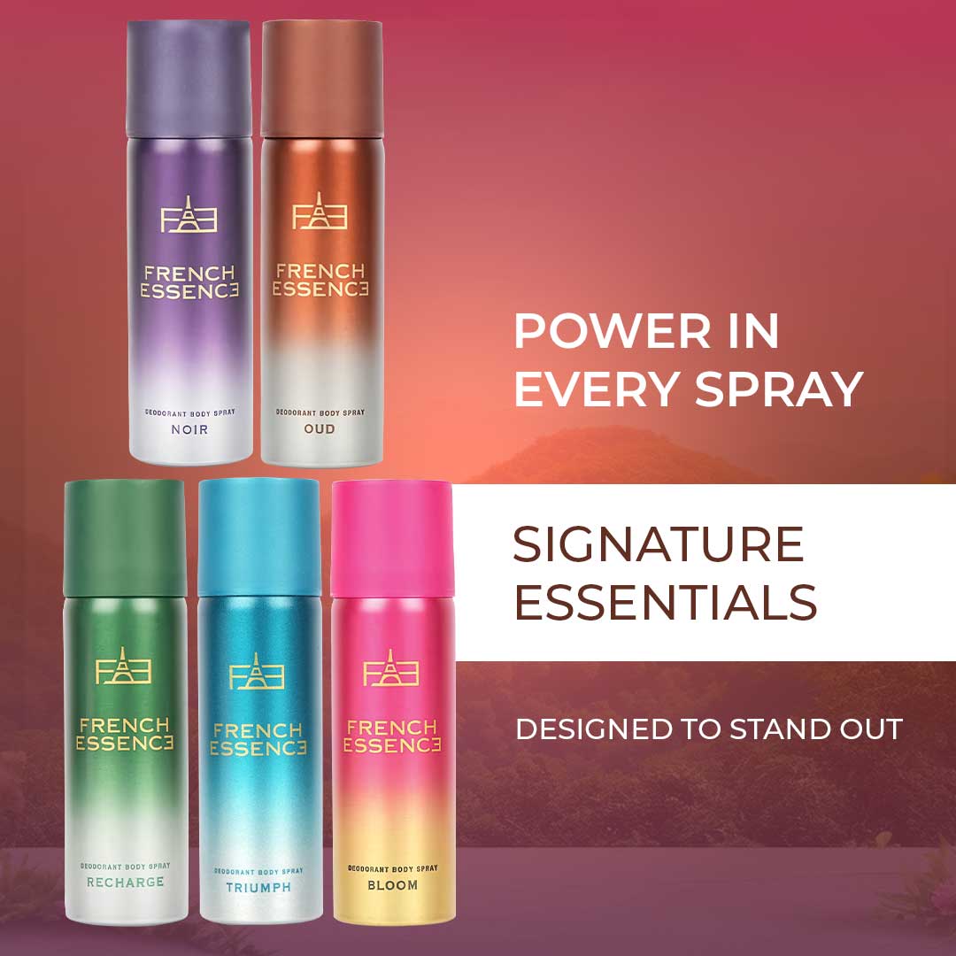 Combo Set Of 5 MINI Deodorant Body Spray - For Men & Women | 50ML Each (Pack of 5)