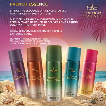 Combo Set Of 5 MINI Deodorant Body Spray - For Men & Women | 50ML Each (Pack of 5)