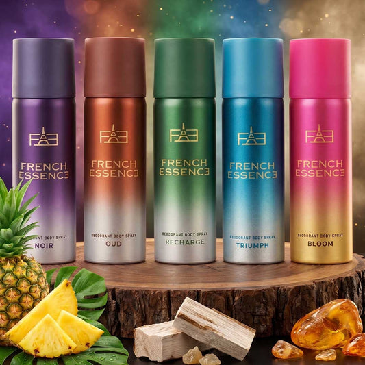 Combo Set Of 5 MINI Deodorant Body Spray - For Men & Women | 50ML Each (Pack of 5)