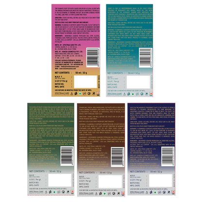 Combo Set Of 5 MINI Deodorant Body Spray - For Men & Women | 50ML Each (Pack of 5)