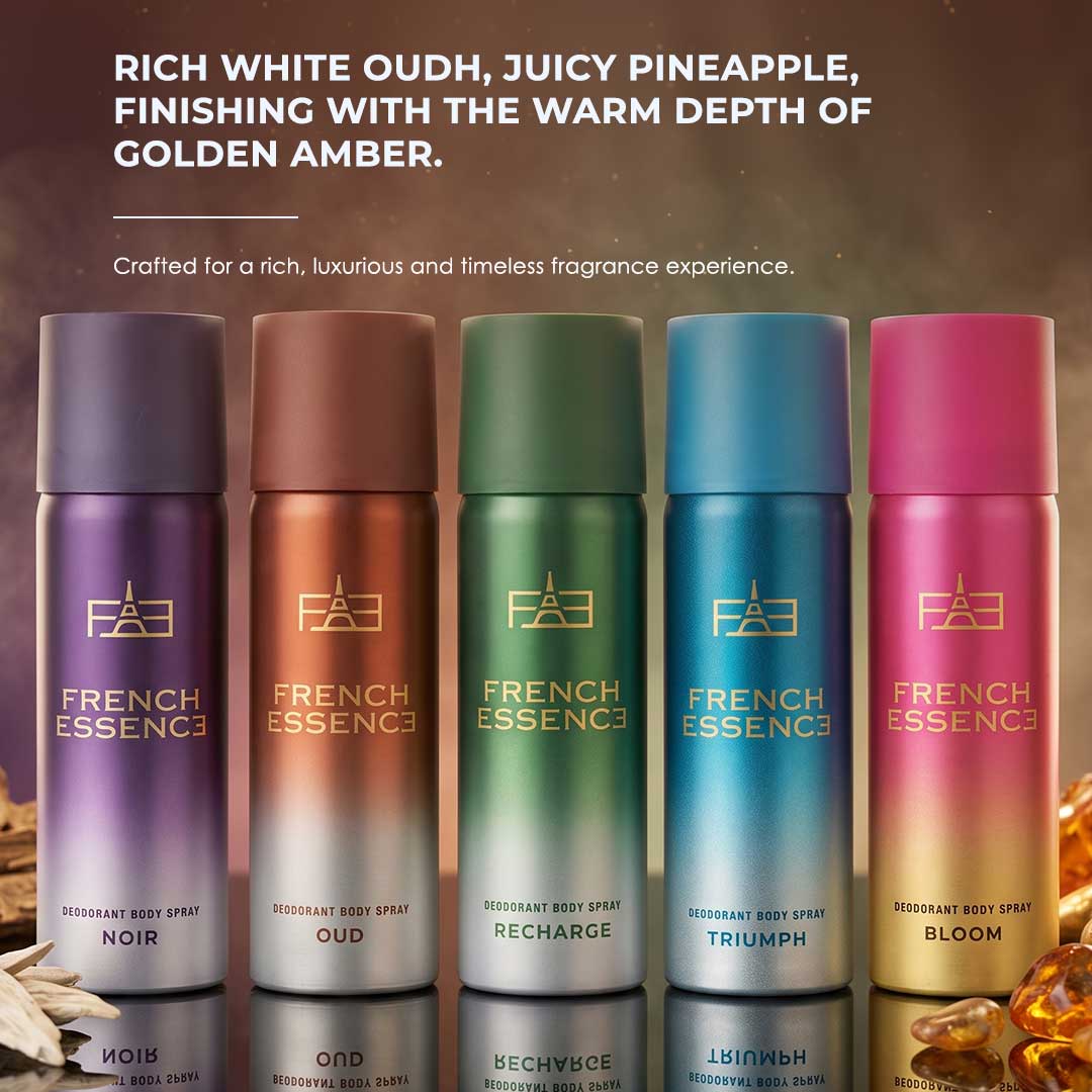 Combo Set Of 5 MINI Deodorant Body Spray - For Men & Women | 50ML Each (Pack of 5)