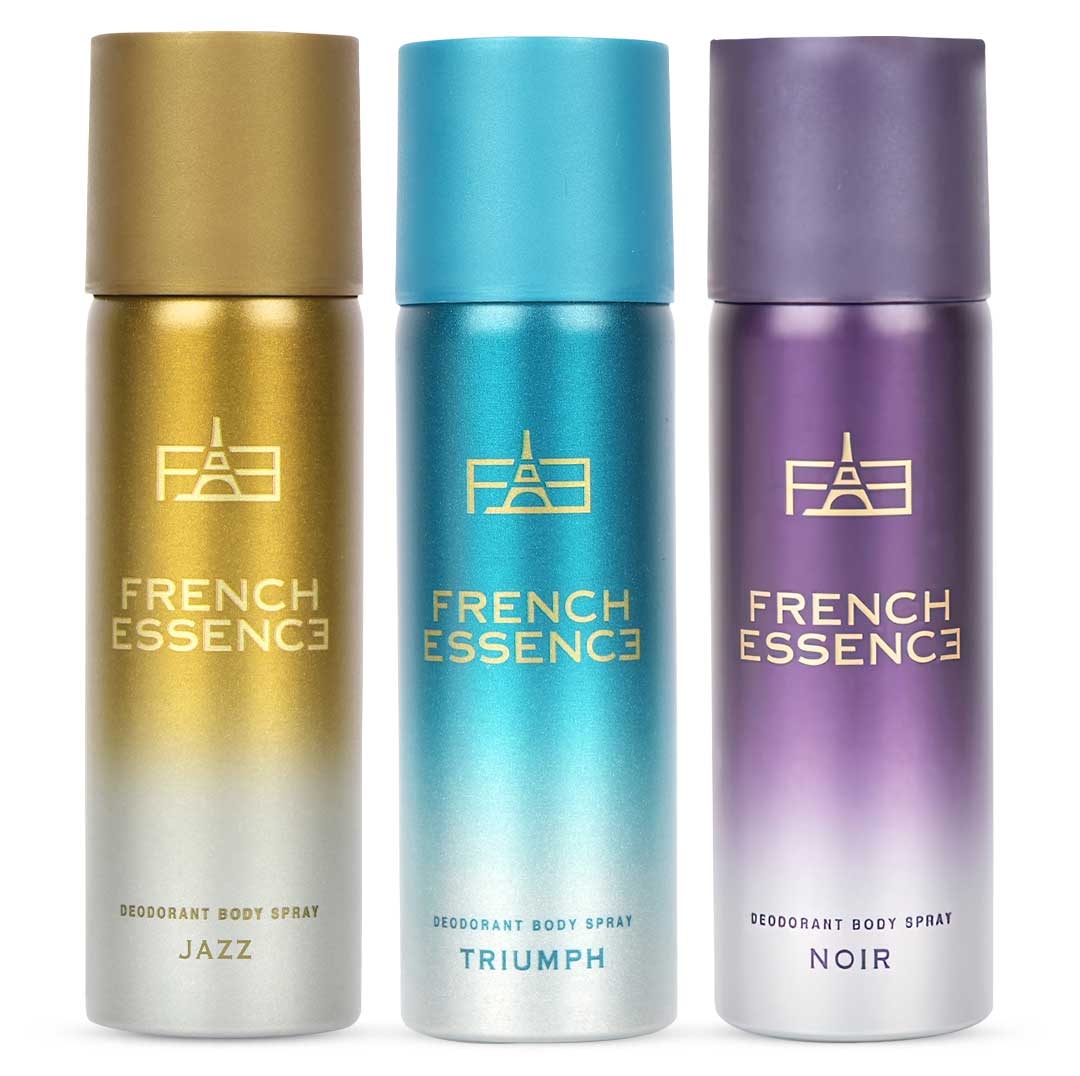 MINI Combo Pack of Jazz, Noir & Triumph Deodorant Spray for Men - 50ml Each (Pack of 3)