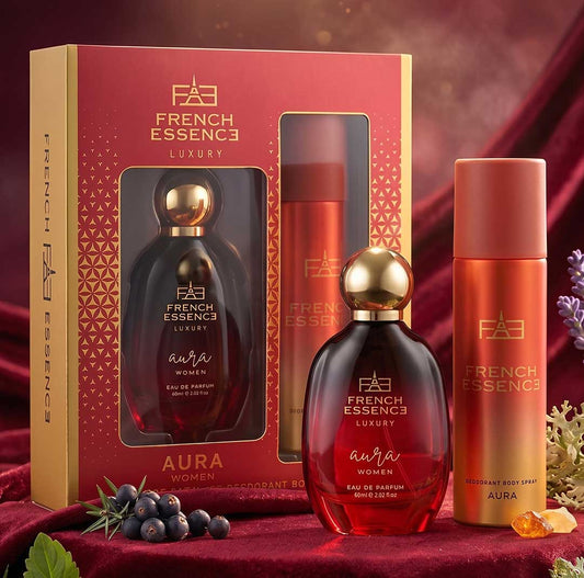 Aura Women Perfume (60ml) & Deodorant (150ml) Combo Pack