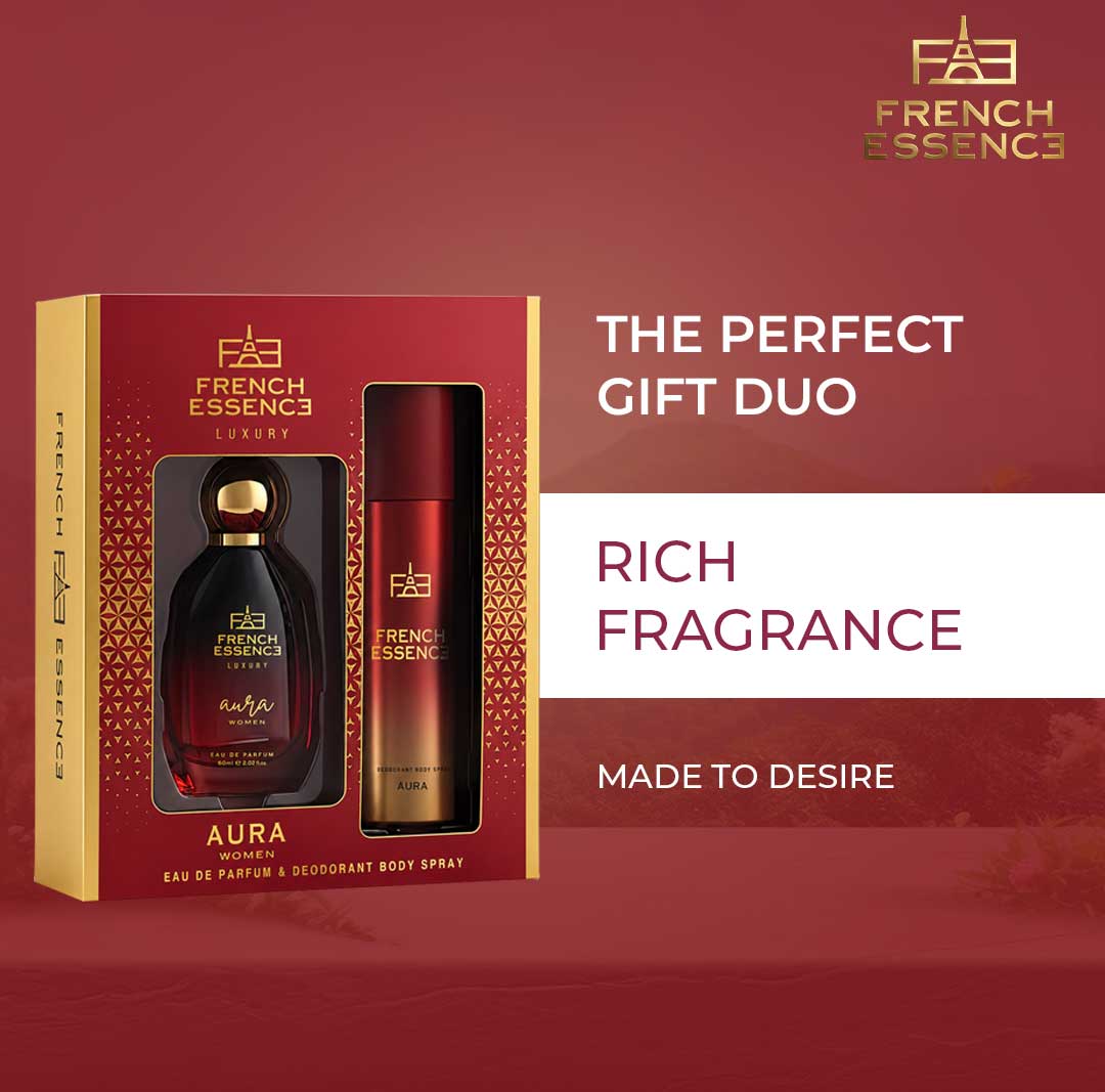 Aura Women Perfume (60ml) & Deodorant (150ml) Combo Pack