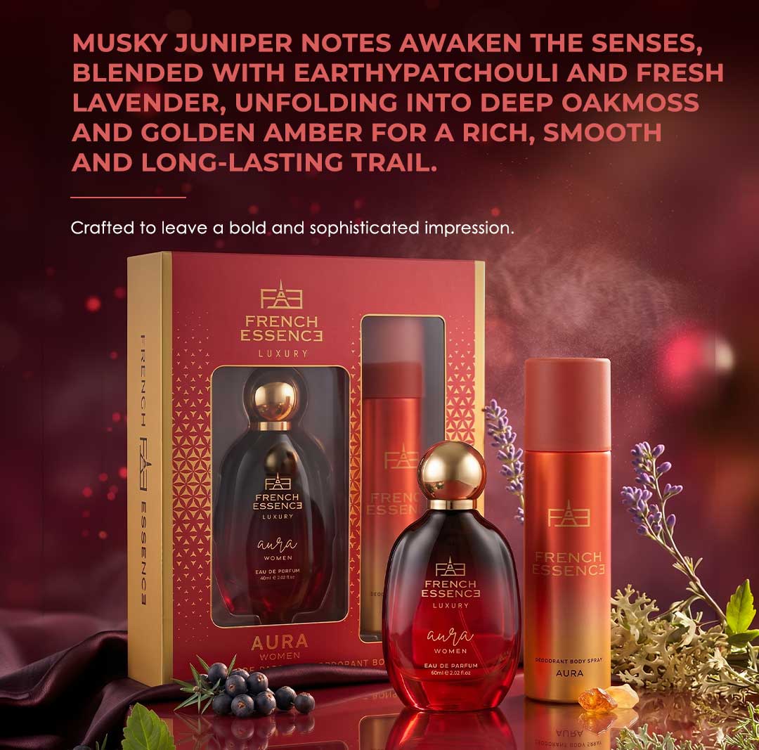 Aura Women Perfume (60ml) & Deodorant (150ml) Combo Pack