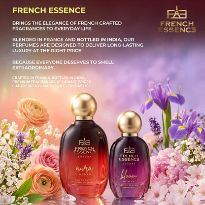 Bloom + Aura (30ml+60ml) Premium Perfume Set for Women (Pack of 2)