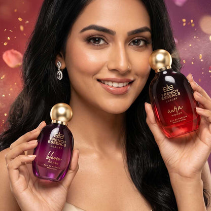 Bloom + Aura (30ml+60ml) Premium Perfume Set for Women (Pack of 2)