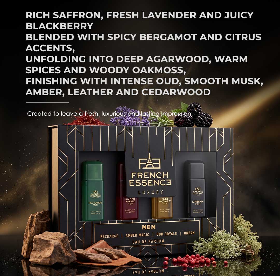 Luxury Perfume Gift Set For Men - 4 x 25mls