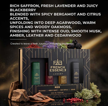 Luxury Perfume Gift Set For Men - 4 x 25mls