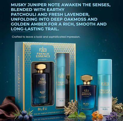 Bleu Unisex Perfume (60ml) & Deodorant (120ml) Combo Pack