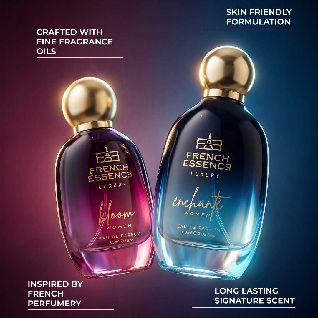 Bloom + Enchante (60ml+30ml) Women Luxury Perfume Combo (Pack of 2)