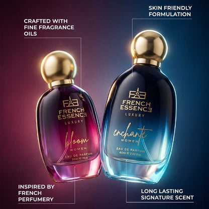 Bloom + Enchante (60ml+30ml) Women Luxury Perfume Combo (Pack of 2)