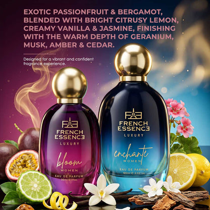 Bloom + Enchante (60ml+30ml) Women Luxury Perfume Combo (Pack of 2)