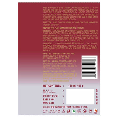 Intense Unisex Deodorant Body Spray - 150ml