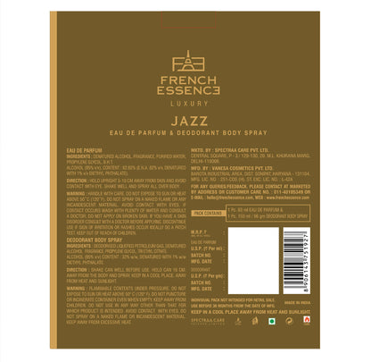 Jazz Men Perfume (60ml) & Deodorant (150ml) Combo Pack
