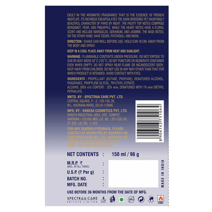 Noir Unisex Deodorant Body Spray - 150ml