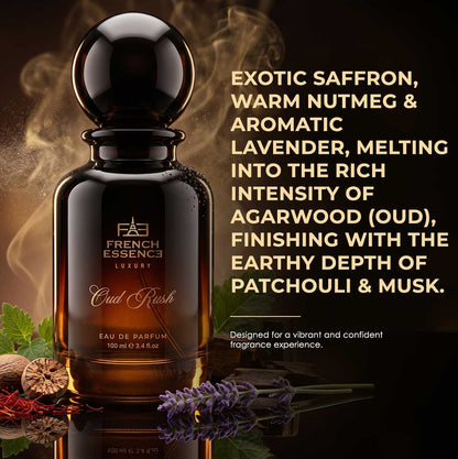 Oud Rush Unisex Luxury Perfume - 100ml (PRE-ORDER)