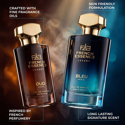 Oud + Bleu (60ml+30ml) Men Premium Perfume Combo (Pack of 2)