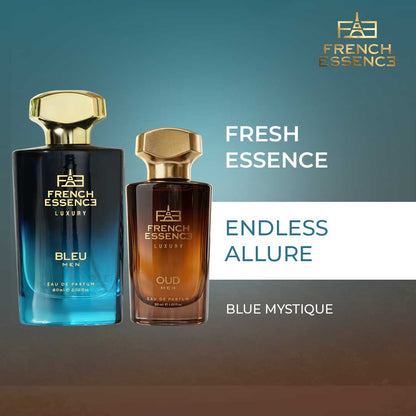 Oud + Bleu (60ml+30ml) Men Premium Perfume Combo (Pack of 2)