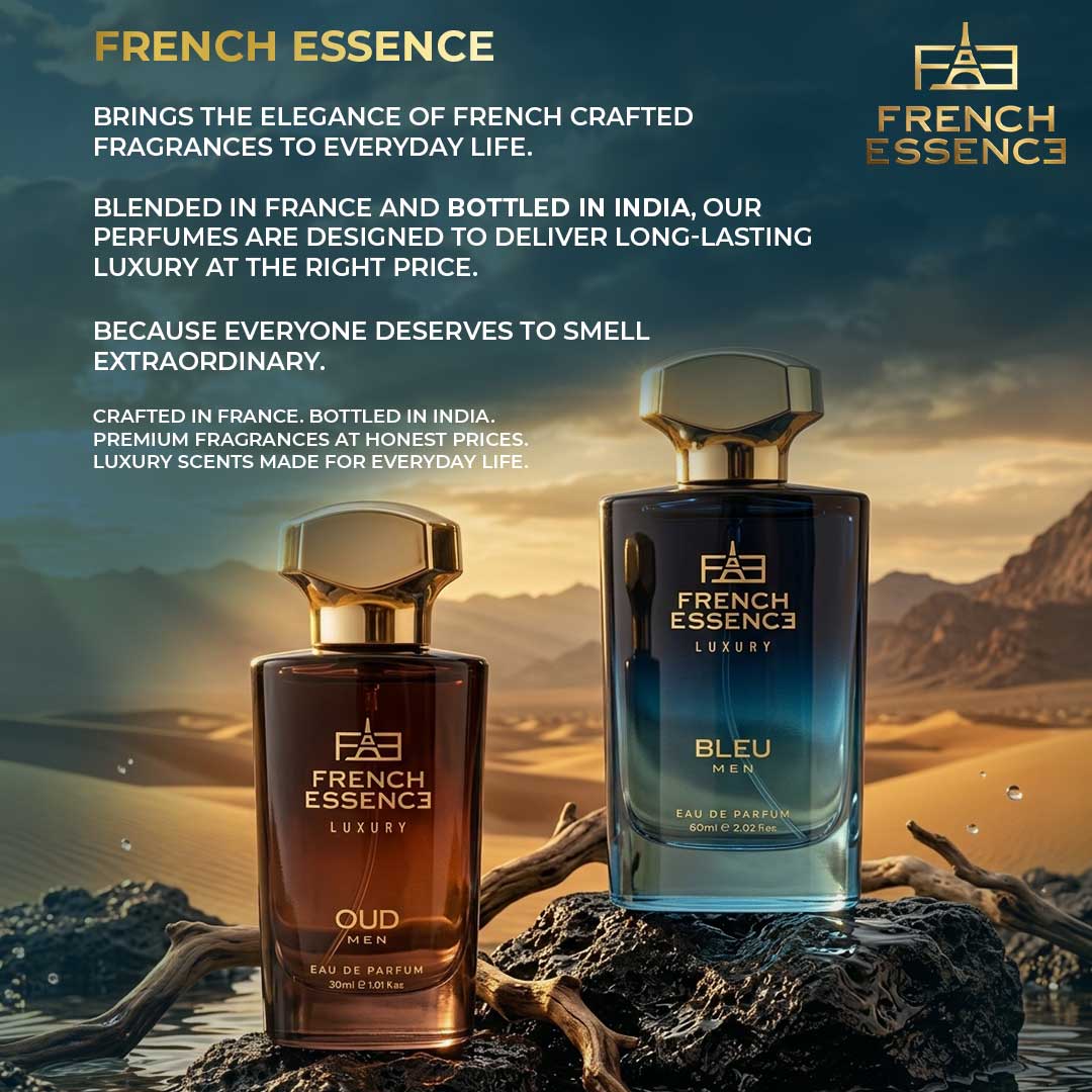 Oud + Bleu (60ml+30ml) Men Premium Perfume Combo (Pack of 2)