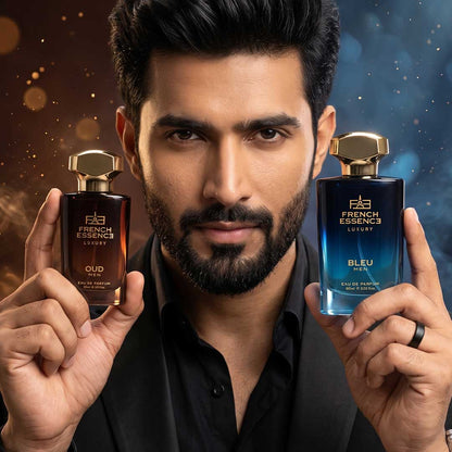 Oud + Bleu (60ml+30ml) Men Premium Perfume Combo (Pack of 2)