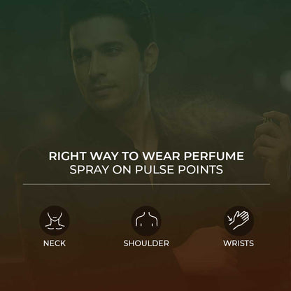 Oud + Recharge Premium Perfume Set for Men 60ml+30ml (Pack of 2)