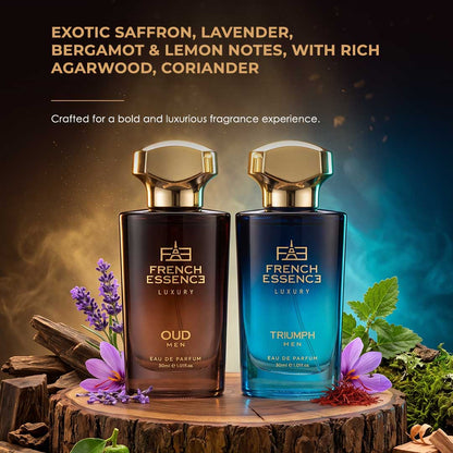 Oud & Triumph Men's Perfume Combo Pack 30ml+30ml (Pack of 2)