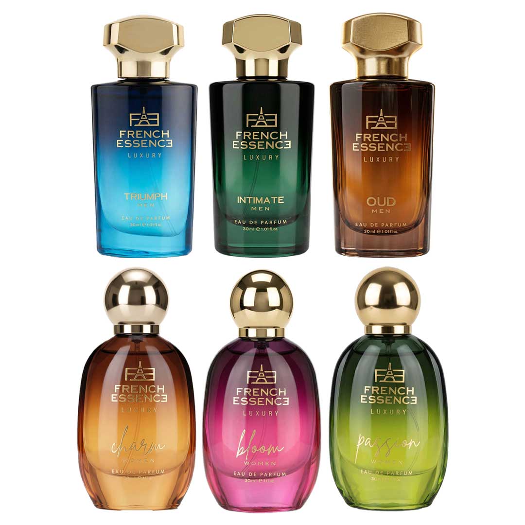 Unisex Luxury Perfume Gift Combo – Pack of 6 (30ml Each) | Long-Lasting EDP for Men & Women