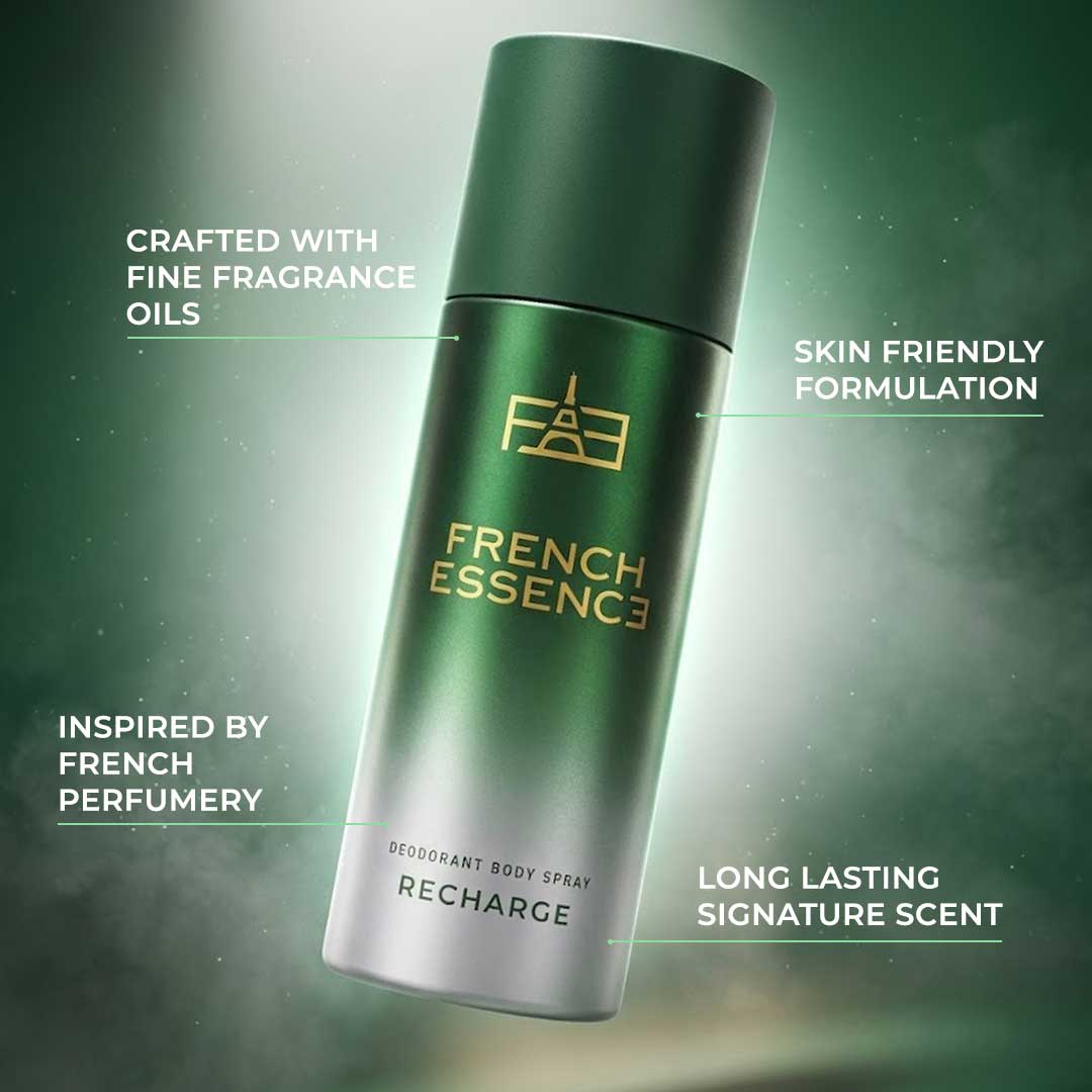 Recharge Unisex Deodorant Body Spray - 150ml