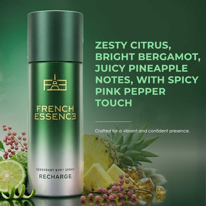Recharge Unisex Deodorant Body Spray - 150ml
