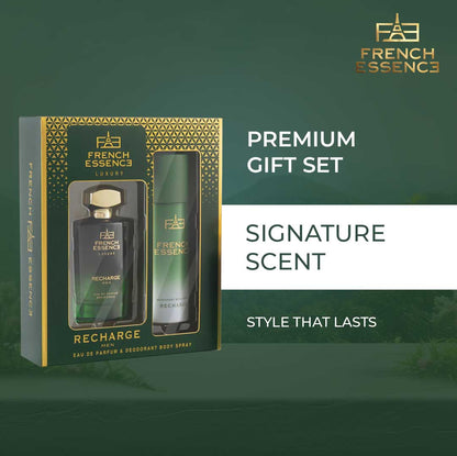 Recharge Men Perfume (60ml) & Deodorant (150ml) Combo Pack