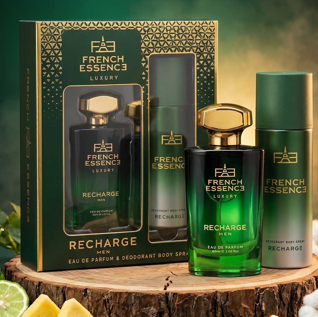 Recharge Men Perfume (60ml) & Deodorant (150ml) Combo Pack