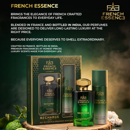 Recharge Men Perfume (60ml) & Deodorant (150ml) Combo Pack
