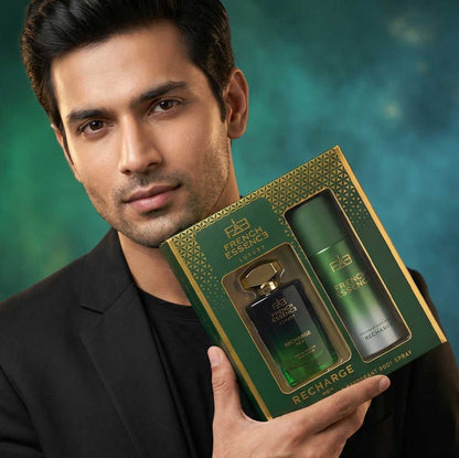 Recharge Men Perfume (60ml) & Deodorant (150ml) Combo Pack