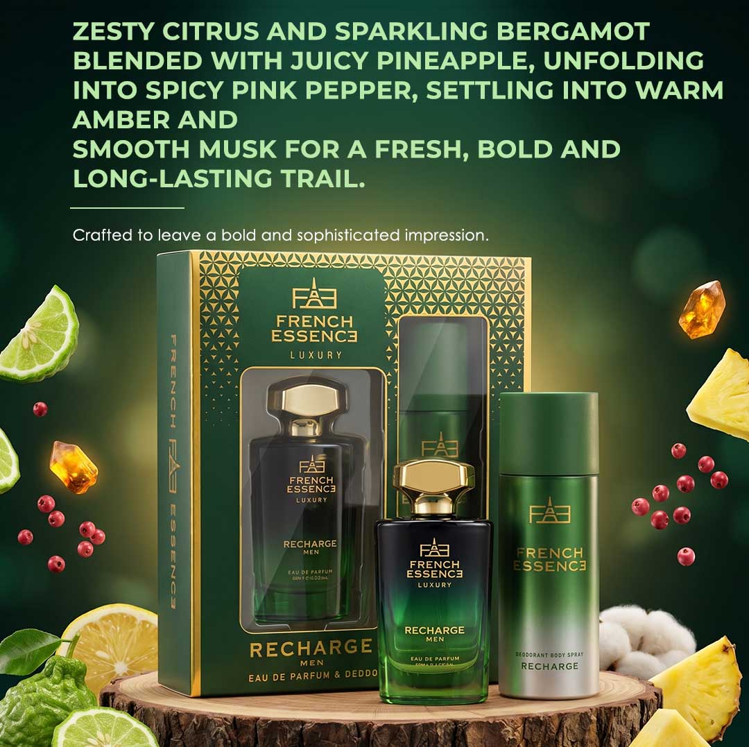 Recharge Men Perfume (60ml) & Deodorant (150ml) Combo Pack
