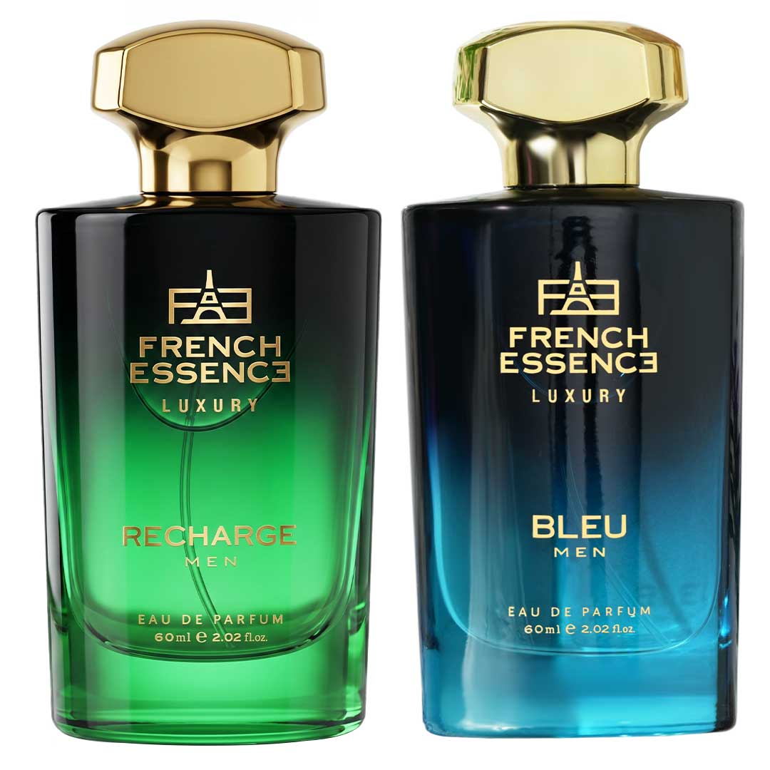 Recharge & Bleu Men's Perfume Combo Pack 60ml+60ml (Pack of 2)