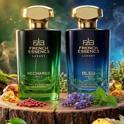 Recharge & Bleu Men's Perfume Combo Pack 60ml+60ml (Pack of 2)
