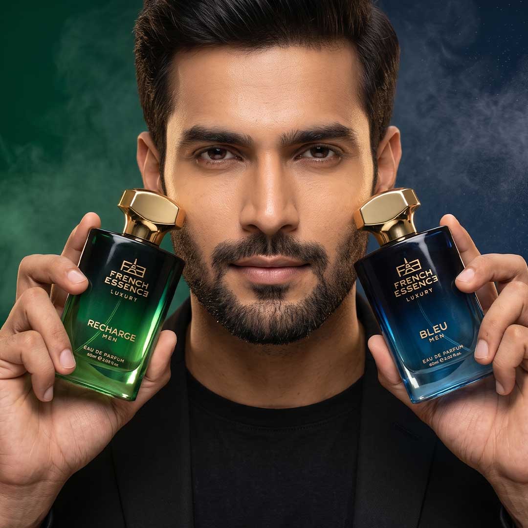 Recharge & Bleu Men's Perfume Combo Pack 60ml+60ml (Pack of 2)