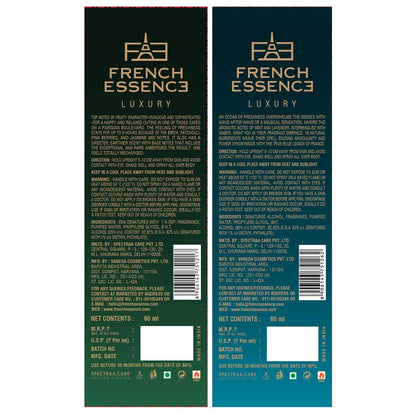 Recharge & Bleu Men's Perfume Combo Pack 60ml+60ml (Pack of 2)